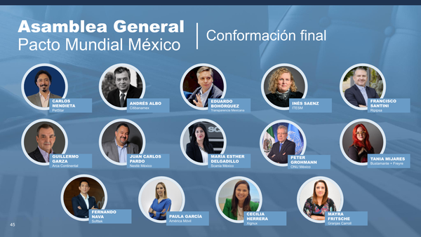 Pacto Mundial México renovó parcialmente a su Consejo Directivo en la celebración de su Asamblea General